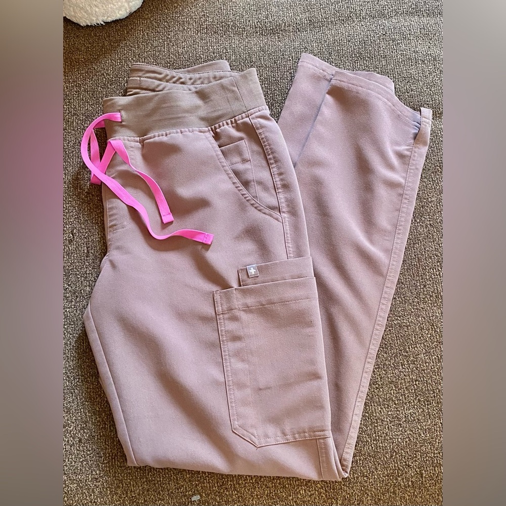 Figs Taupe Yola Skinny scrub pant S/T